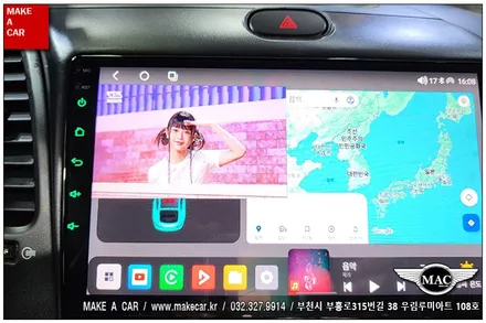 [ 상동 내비매립 ] K3 카나로X-PRO 안드로이드올인원 장착 - 부천 메이크어카