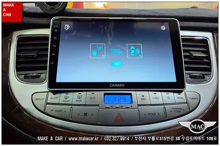 [ 상동 내비매립 ] 제네시스BH 안드로이드오토 카플레이 모니터매립 - 부천 메이크어카