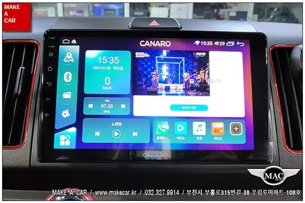 [ 상동 내비매립 ] 레이 카나로X-PLUS 안드로이드올인원 장착 - 부천 메이크어카