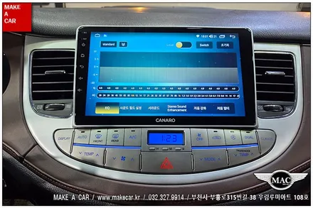 [ 상동 내비매립 ] 제네시스BH(DIS1) 카나로Q 안드로이드올인원 장착 - 부천 메이크어카