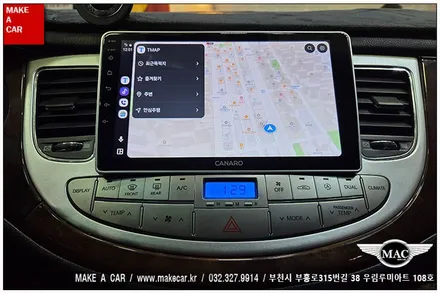 [ 상동 내비매립 ] 제네시스BH 안드로이드오토 카플레이 모니터매립 - 부천 메이크어카