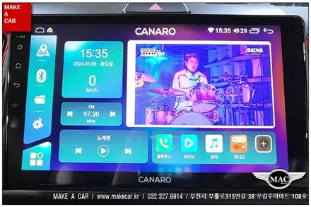 [ 상동 내비매립 ] 레이 카나로X-PLUS 안드로이드올인원 장착 - 부천 메이크어카
