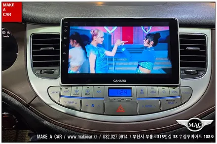 [ 상동 내비매립 ] 제네시스BH(DIS1) 카나로Q 안드로이드올인원 장착 - 부천 메이크어카