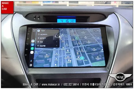 [ 상동 네비매립 ] 아반떼MD 카나로Q 안드로이드올인원 장착 - 부천 메이크어카