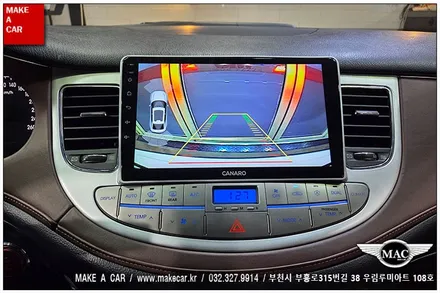 [ 상동 내비매립 ] 제네시스BH(DIS1) 카나로Q 안드로이드올인원 장착 - 부천 메이크어카