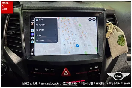 [ 상동 내비매립 ] 티볼리 카나로Q 안드로이드올인원 장착 - 부천 메이크어카