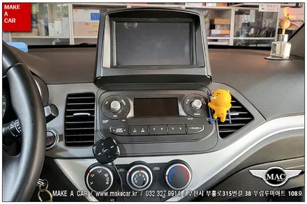 [ 중동 네비매립 ] 올뉴모닝 안드로이드올인원 카나로Q 장착 - 부천 메이크어카