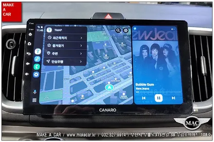 [ 부천 내비매립 ] 더뉴레이 카나로Q 10인치 안드로이드올인원 장착 - 부천 메이크어카