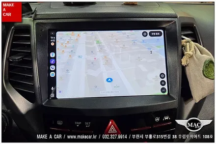 [ 상동 내비매립 ] 티볼리 카나로Q 안드로이드올인원 장착 - 부천 메이크어카