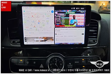 [ 상동 내비매립 ] 더뉴K7 카나로 알파프로 안드로이드올인원 장착 - 부천 메이크어카