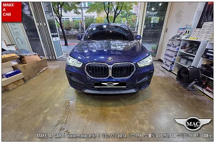 [ 상동 내비매립 ] BMW X1(F48) 카인원 12.3인치 안드로이드올인원 장착 - 부천 메이크어카