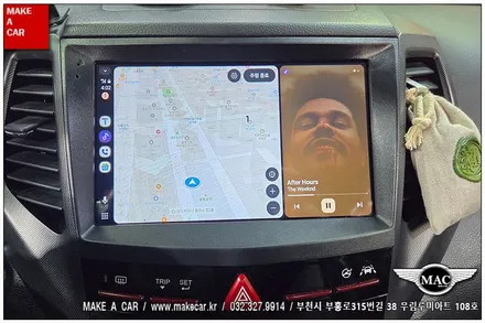 [ 상동 내비매립 ] 티볼리 카나로Q 안드로이드올인원 장착 - 부천 메이크어카