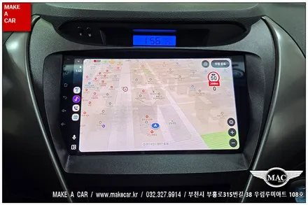 [ 신중동 내비매립 ] 아반떼MD 카나로 X-PLUS 안드로이드올인원 장착 - 부천 메이크어카