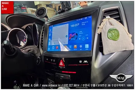 [ 상동 내비매립 ] 티볼리 카나로Q 안드로이드올인원 장착 - 부천 메이크어카