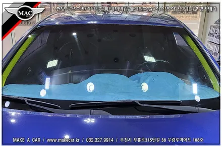 [ 상동 썬팅 ] 더뉴 제네시스쿠페 열차단썬팅 시공 전면 디텍D7 프레이 30% 측면,썬루프 디텍D7 프레이 15% 시공 - 부천 메이크어카