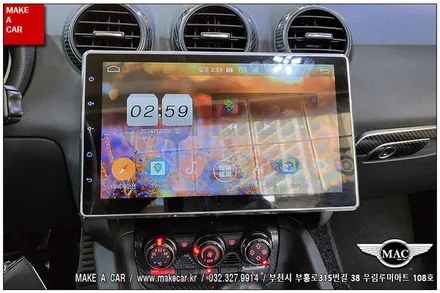 [ 부천 내비매립 ] 아우디TT로드스터 안드로이드올인원 후방카메라 장착 - 부천 메이크어카