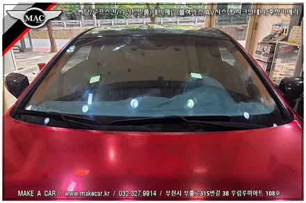 [ 신중동 썬팅 ] 제네시스쿠페 디텍 오로라 전면 15% 측후면 15% 열차단썬팅 시공 - 부천 메이크어카