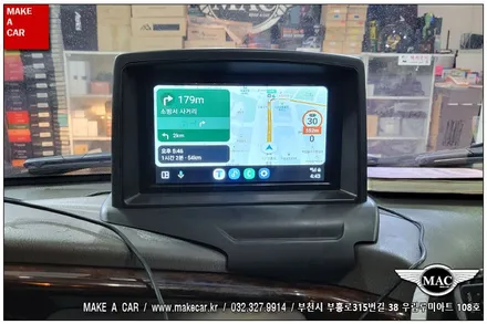 [ 신중동 내비매립 ] 포터2 안드로이드오토모니터 상단매립 장착 - 부천 메이크어카