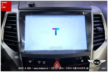 [ 중동 내비매립 ] 티볼리 카나로Q 안드로이드올인원 장착 - 부천 메이크어카