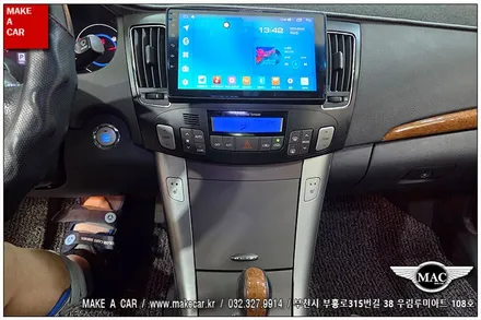 [ 상동 내비매립 ] NF소나타 트랜스폼 오디오하단이동 순정복구후 안드로이드올인원 장착 - 부천 메이크어카
