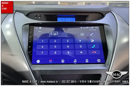 [ 상동 네비매립 ] 아반떼MD 카나로Q 안드로이드올인원 장착 - 부천 메이크어카