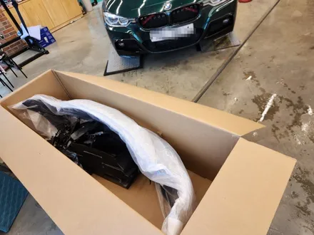 BMW F31 320D 투어링 앞범퍼 사고처리, 앞범퍼 재시공 - [안양랩핑 / 마손랩] / 과천시 갈현동