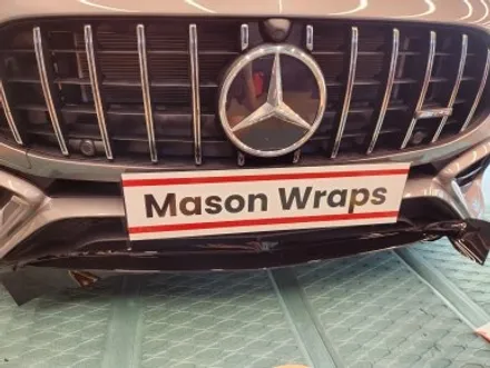 벤츠 C118 CLA45AMG 프론트범퍼 포인트랩핑 - [과천랩핑 / 마손랩] / 과천시 갈현동