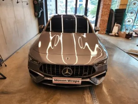 벤츠 C118 CLA45AMG 프론트범퍼 포인트랩핑 - [과천랩핑 / 마손랩] / 과천시 갈현동