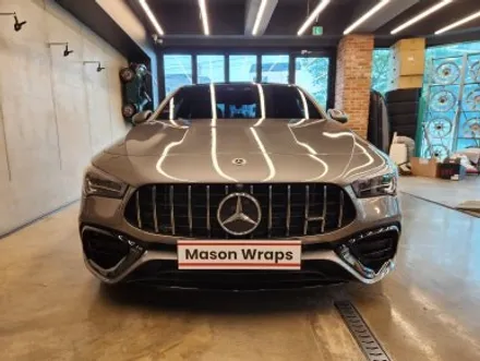 벤츠 C118 CLA45AMG 프론트범퍼 포인트랩핑 - [과천랩핑 / 마손랩] / 과천시 갈현동