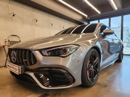 벤츠 C118 CLA45AMG 프론트범퍼 포인트랩핑 - [과천랩핑 / 마손랩] / 과천시 갈현동