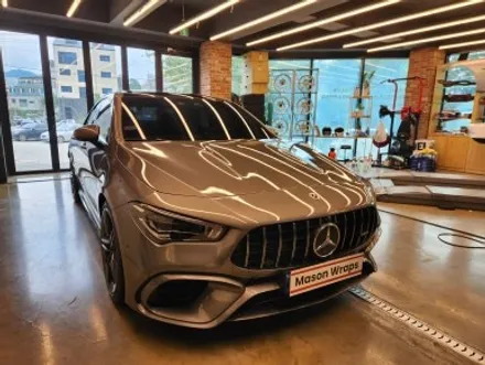 벤츠 C118 CLA45AMG 프론트범퍼 포인트랩핑 - [과천랩핑 / 마손랩] / 과천시 갈현동