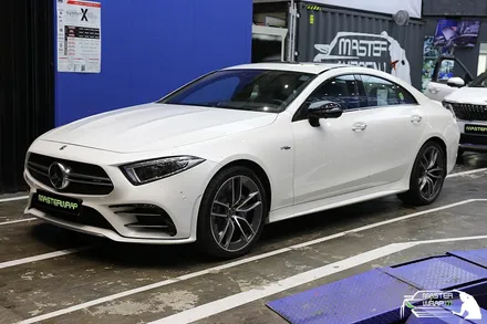 수원랩핑 벤츠 cls 53 amg 전체 사틴블랙 랩핑으로 카리스마 살리기 / 수원 인계동