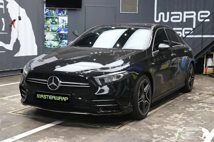 크롬죽이기 블랙 톤다운 랩핑으로 스타일리쉬해진 벤츠 A클래스 a35 amg / 수원 인계동