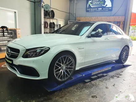 【용인랩핑】 벤츠 c63 amg 크롬죽이기 시공 / 수원 인계동