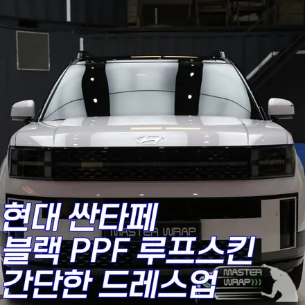 용인 싼타페 루프스킨 블랙 PPF  시공 / 수원 인계동