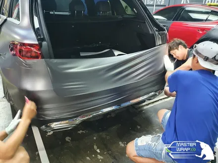 자동차랩핑 에이버리 사틴그레이메탈릭 전체 풀래핑 시공 / 수원 인계동
