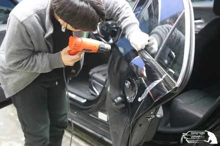크롬죽이기 블랙 톤다운 랩핑으로 스타일리쉬해진 벤츠 A클래스 a35 amg / 수원 인계동