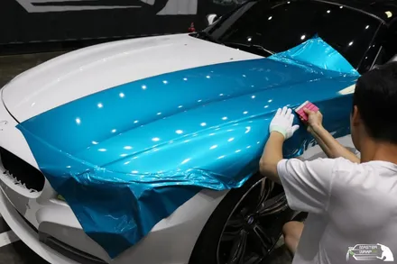 수원랩핑 BMW Z4의 화려한 대변신, 전체랩핑 시공 / 수원 인계동