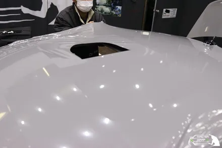 벤츠 cls클래스 cls350d 락 그레이 전체 차량랩핑 시공 / 수원 인계동