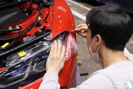헤드라이트PPF가 필수인 이유, BMW M4 전면 보호시공 / 수원 인계동