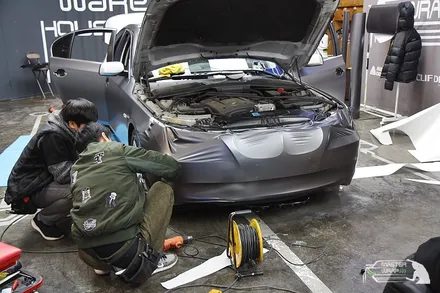 수원랩핑 BMW 5시리즈 전체랩핑 시공 / 수원 인계동