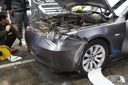 수원랩핑 BMW 5시리즈 전체랩핑 시공 / 수원 인계동