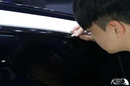 스포티지 랩핑, 블랙으로 어둡게 크롬죽이기! / 수원 인계동