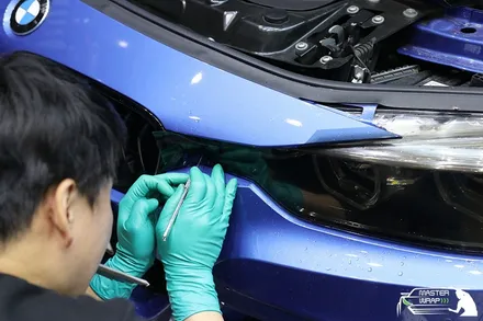 라이트필름과 스포일러PPF 보호시공으로 완벽해진 BMW 3시리즈 330i / 수원 인계동