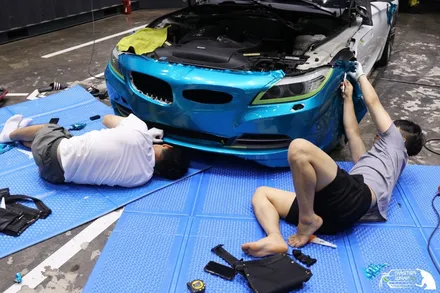 수원랩핑 BMW Z4의 화려한 대변신, 전체랩핑 시공 / 수원 인계동