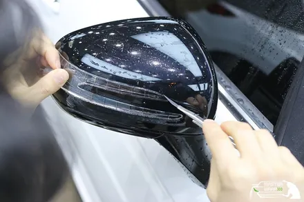 벤츠 SLC 43 AMG 블랙PPF 루프 투톤랩핑과 사이드미러 보호시공으로 보다 안전하고 멋스럽게! / 수원 인계동