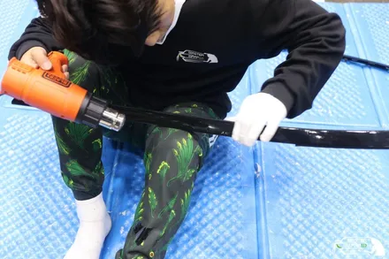 BMW 5시리즈 540i 유광카본 자동차루프스킨 시공으로 더 강렬하게! / 수원 인계동