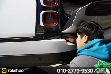 레인지로버 포인트랩핑과 도색 시공으로 변신! 레인지로버 보그 블랙팩 / 수원 인계동