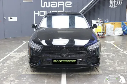 크롬죽이기 블랙 톤다운 랩핑으로 스타일리쉬해진 벤츠 A클래스 a35 amg / 수원 인계동