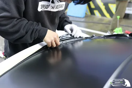 수원랩핑 벤츠 cls 53 amg 전체 사틴블랙 랩핑으로 카리스마 살리기 / 수원 인계동